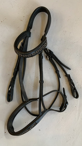 2nd Hand Bling Bridle/ Black/ Cob