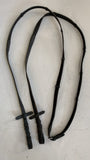 2nd Hand Cleated Reins/ Black/ Full