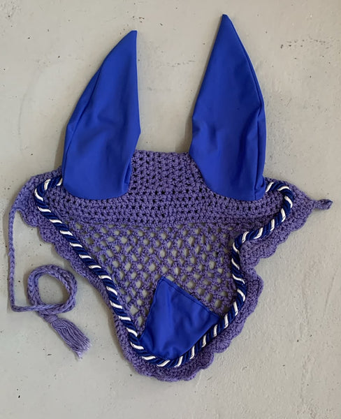 2nd Hand Crochet Earveil/ Blue/ Cob
