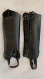 2nd Hand Leather Gaiters/ Black/ 12-14yrs