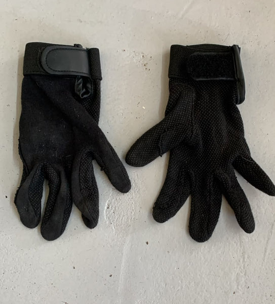 2nd Hand Pimple Grip Gloves/ Black/ Small