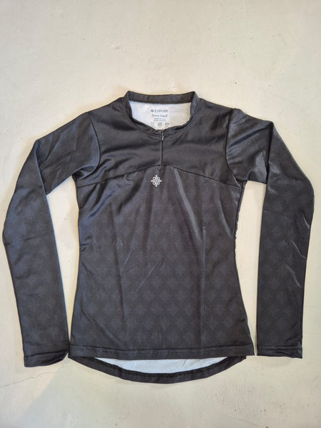2nd Hand ESPOIR Long Sleeve Round Neck with Small Zip Tech Shirt