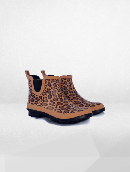 SALE Chelsea Rain Wellies - Leopard Print