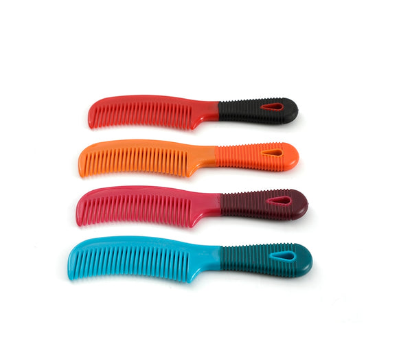 Plastic Mane Comb with Handle - Large