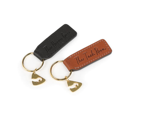Aubrion Leather Slogan Keyring