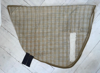 2nd Hand Day Sheet Neck Cover / Brown Check / Full