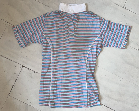 2nd Hand Pegasus Showshirt / Pink&Blue Stripe / 28