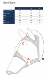 FlyGuard PRO Fine Mesh Fly Mask - Ears & Nose 60+% UV